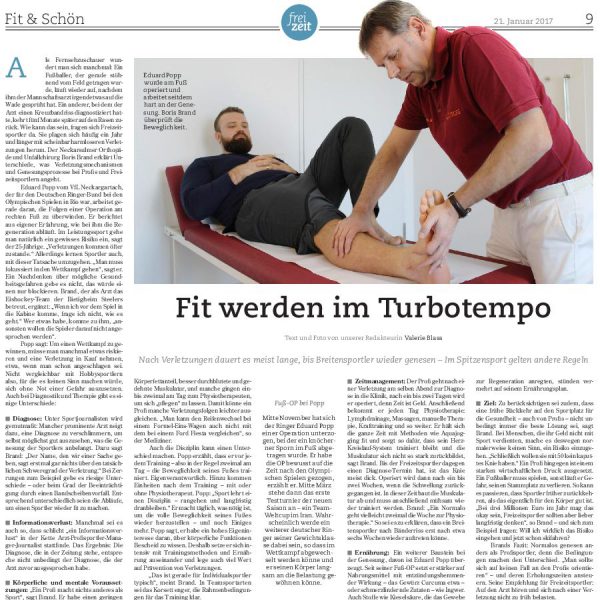 Medicross-Zentrum Orthopädie Sportorthopädie Unfallchirurgie Chirurgie Neckarsulm Fachbeitrag